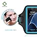 iPhone X/Galaxy S7 / S10 Edge Armband - LOVPHONE Easy Fitting Sport Running Exercise Gym Sportband with Key Holder & Card Slot,Water Resistant and Sweat-proof (Blue)