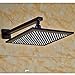 Senlesen Bathroom Square 12-inch Rain Top Spray Shower Head Oil Rubbed Bronze without shower arm
