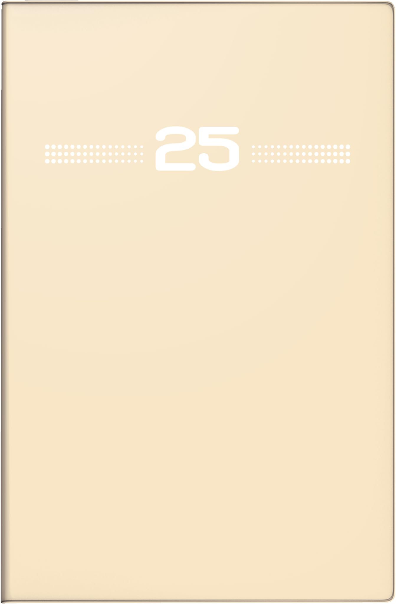 rido/idé Pocket Diary Model Partner/Industrie I (2025), 2 Pages = 1 Week, A7, 144 Pages, Plastic Cover, Sand