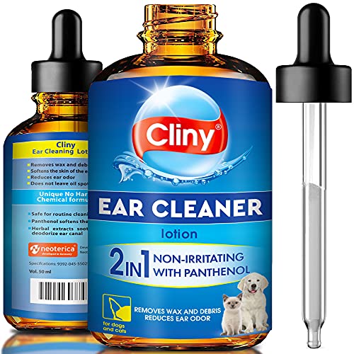 Cat & Dog Ear Cleaner Drops & Wash Solution Yeast Otic Infection