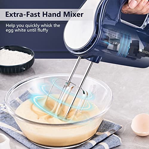 REDMOND Hand Mixer Electric, 250W Power 5Speed Handheld Mixer