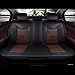 Super PDR 13pcs Microfiber leather Universal Fit seat covers set for cars full set 5 Seats,Anti-Slip Backing , Airbag Compatible(coffee L)