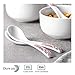 DOWAN 12 Pieces Porcelain Soup Spoons Asian Soup Spoon Chinese Soup Spoon for Home, Kitchen, or Restaurant, White