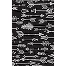 Bullet Journal: Black Boho Arrows Notebook Dotted Grid, (5.5 x 8.5)