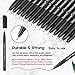 Taotree Ultra Fine Point Permanent Markers, 30 Pack Felt Tip Black Ink Permanent Art Marker Pens for Doodling, Marking, Writing, Drawing, Work on Paper, Plastic, Wood, Rock, Great for Art Crafts