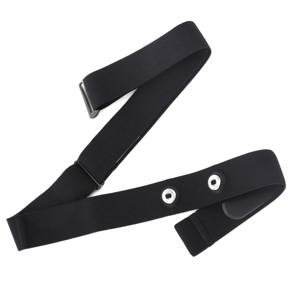 Fadbudss Heart Rate Monitor Chest Replacement Strap, HR Sensor Belt Compatible with Equipment Wahoo Garmin Polar, Elastic Sport Adjustable Soft Chest Mount Straps Bands for Run Cycling 1.77" (Black)