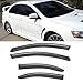 Gevog 4-Piece Side Window Deflector Original Window Visors for 08-17 Mitsubishi Lancer Sedan Sun Rain Guard Ventvisor