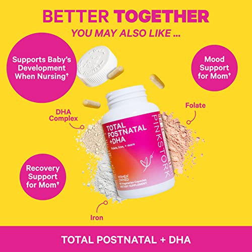 Pink Stork Lactation Support Tea Organic Herbal Mint Nursing Tea for