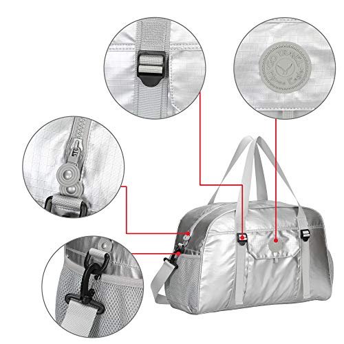Hynes Eagle Yoga Mat Bag Sport Duffel for Gym Travel Bag 35L Silver 2018