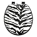Ginsey Home Solutions Ginsey Soft Padded Plastic Hinges, Zebra Round Toilet Seat, Other