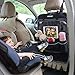 CARCHET Car Seat Back Organizer - Kick Mat Auto Seat Back Protector with Tablet Holder Multi-Pocket Travel Storage Bag for Baby Travel Accessories, Car SUV Vehicles Kids Toy Storage