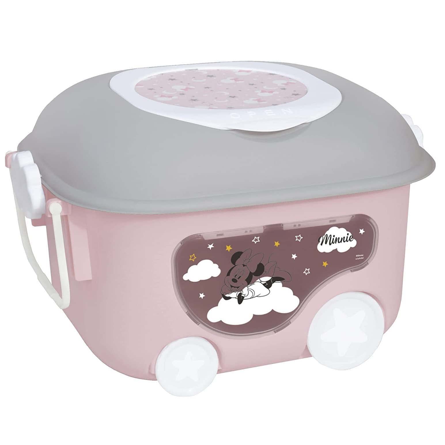 錦化成 ミニーマウス おもちゃ箱 窓付き PBE-clo ピンクベージュ商品画像