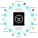 Bluetooth Smart Watch - WJPILIS Touch Screen Smart Wrist Watch Smartwatch Phone SIM Card Slot Camera Pedometer Sport Tracker Compatible iOS iPhone Android Samsung Women Kids Men (White2)