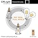CRLight 10W LED Edison Bulb 2700K Warm White 1000LM, 100W Equivalent E26 Medium Base, ST64 Vintage LED Filament Bulbs, 360 Degrees Beam Angle, Non-dimmable