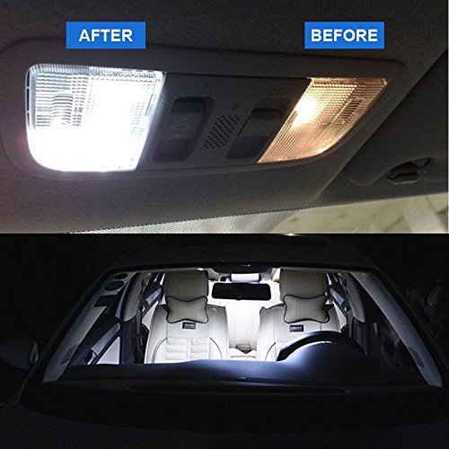 4-Pack T10 194 168 921 450Lums White Extremely Bright Canbus Error Free LED Light 12V,6500k,9-SMD 2835 Chipsets Car Replacement Bulb For W5W 168 2825 Map Dome Courtesy License Plate Side Marker Light