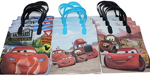 Disney Cars Gift Bag Goodie Bag Birthday Bag, 12pcs