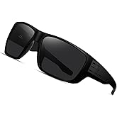 TICHSYGIA Sports Polarized Wrap Sunglasses For Men - Fishing Glasses UV Protection Rectangle