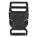 Paracord Planet Brand Contoured Side Release Black Buckle – Multiple Size and Quantity (1 Inch, 10 Pack)