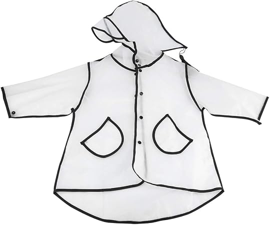Kids Transparent Raincoat Clear Kids Children Cute Raincoat Girls Boys Fashionable Hooded Transparent Waterproof Rainwear Xl Amazon Co Uk Kitchen Home