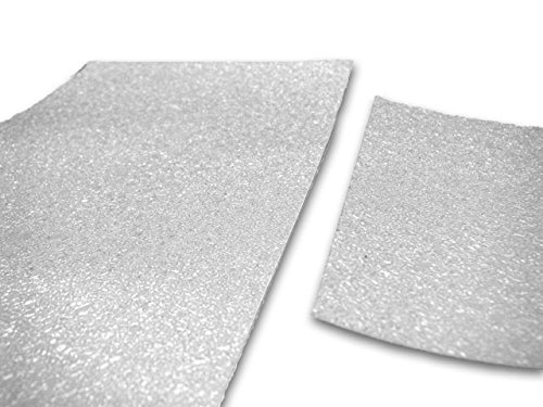 Slip Resistant Rubberized Shoe Sole Cover for Flats, Wedges, or Platforms (5 Pack Clear)