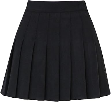 black pleated skirt amazon