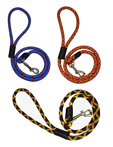 Extremely-Durable-Dog-Rope-Leash-Premium-Quality-Mountain-Climbing-Dog-Rope-Lead-Strong-Sturdy-and-Comfortable-Leash-Supports-the-Strongest-Pulling-Large-and-Medium-Sized-Dogs-3-or-6-feet-Colors-Black