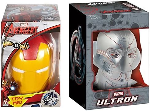 Disney Marvel Avengers: Magic 8 Ball - Iron Man VS. The Avengers Ultron Yahtzee Dice Game Pack