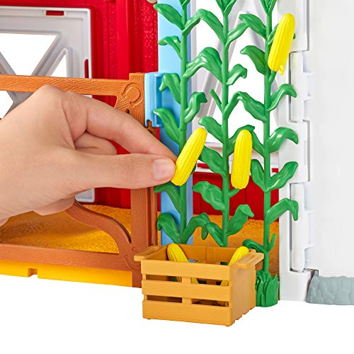 Barbie GJB66 - „Spaß auf dem Bauernhof“ Pferdehof Spielset mit Scheune, 11 Tieren, tollen Funktionen & 15 Teilen, Spielzeug für Kinder ab 3 Jahren – Bild 6