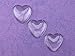 20 CleverDelights Heart Glass Cabochons - 1 inch - 25mm - Clear Dome Magnifying Cabs - 1