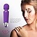 Wireless Wand - Waterproof Rechargeable for Body - Back Neck Sport Massage - Purple Travel Friendly - Multi Speed 8-10 Magic Vibrating Patterns - Personal Quiet