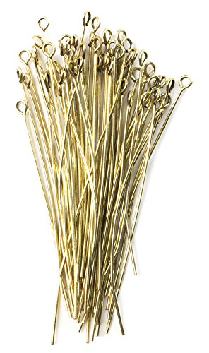 60pc Antique Gold 2in Eye Pin