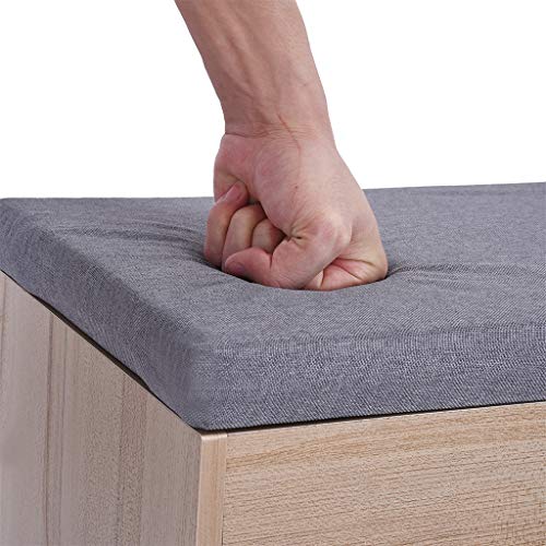 image for Beyonds Entryway Shoe Storage Bench, White Shoes Shelf Rack with Innov