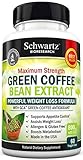 Green Coffee Bean Extract 800mg with GCA - Extra Strength Weight Loss Pills with 50% Chlorogenic Acid - Green Coffee Bean to Lose Weight - No Side Effects - Made in USA. Money Back Guarantee (60 vaggie caps)
