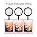 Selfie Ring Light with Cell Phone Holder for Live Stream,[360 Rotating] Flexible Long Arms Gooseneck Mount, Clamp on Lazy Bracket with LED Selfie Light for Mobile iphone 7,6/plus,Samsung,HTC,HUAWEI