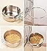 Old Tjikko Small Dog Cats Bowl,Pet Food Bowls 0oz 20oz 30oz Bird Hamster Small Animal Cup with Holder,Stainless Steel Cage Coop Hook Cup for Small Animal Cage Bowl (1pc-30oz Stainless Steel Bowl)thumb 4