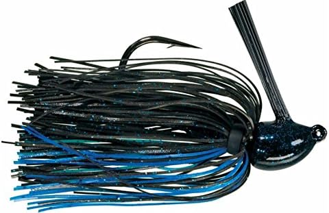 Black and Blue Tungsten Swim Jig