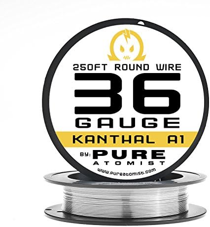 250ft - Kanthal A1 36 Gauge Electrical Resistance Heating Wire - 36 AWG / 0.127mm 250' Roll