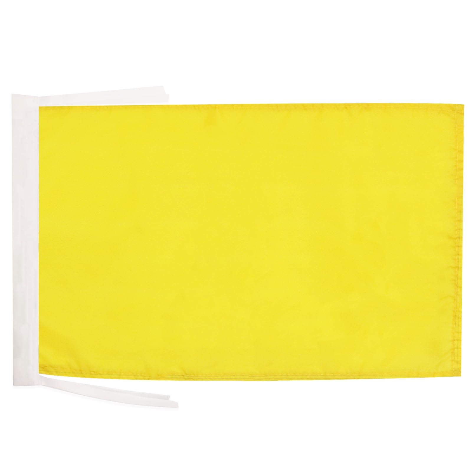 AZ FLAG - Plain Yellow Flag - 18'' x 12'' - 100% Polyester Yellow Solid color Small Banner with Two Cords - Fade Resistant - Vivid Colors - 18x12 in - 45x30 Cm โ image 1