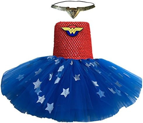 Pretty Infant Baby Super Girl Costume Tutu Dresses with Headband Sets for 0-2T