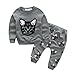Puseky Toddler Kids Girls Cute Cat Sweatshirt Tops & Pants Tracksuit Outfits Set