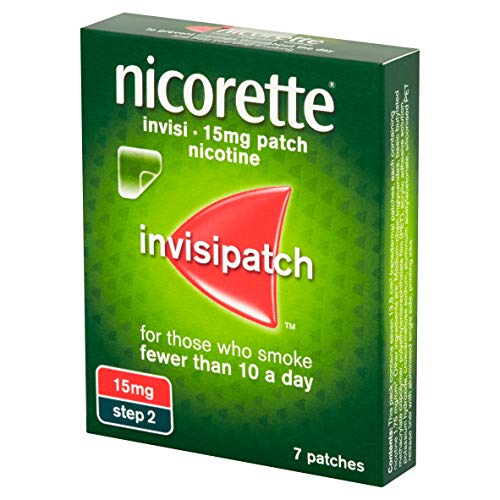 Nicorette InvisiPatch, Step 2, 15 mg, 7 Nicotine Patches (Stop Smoking