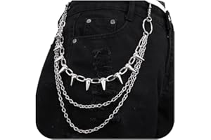QWALIT Pants Chain for Men Pocket Chain for Pants Jean Chains for Men Jean Chains Chains for Jeans Biker Chain Hip Chain Jean Chains for Women Pants Chain for Women Hip Jewelry for Women Punk Chain
