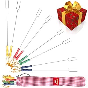 Pinchos Para Brochetas y Malvaviscos Palillo Asador + Silicone Cooking