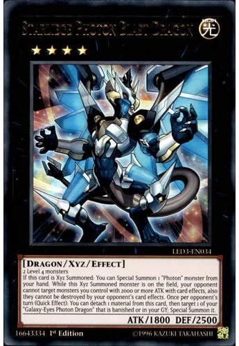 Yu-Gi-Oh! -Starliege Photon Blast Dragon - LED3 EN034 - Ultra Rare - 1st Edition, NM/M