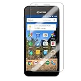 Kyocera Hydro Air C6745 / Hydro Wave C6740 - Premium Tempered Glass Clear Screen Protector + Atom LED