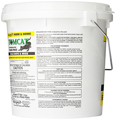 MOTOMCO Tomcat Mouse and Rat Pack/Pail, 3-Ounce, 22 Count Pail
