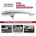 AUTEX Exterior Door Handles 80532 Outside Front Left Driver Side Door Handle,Chrome, Compatible with Buick Lacrosse Lucerne Impala Cobalt, Pontiac G5 Solstice, Saturn Sky 2005-2013,Replace 13577716