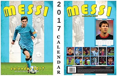 Lionel Messi 2017 Calendar + Blank Fridge Magnet