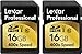 Lexar Professional 400x 16GB SDHC UHS-I Flash Memory Card LSD16GCTBNA4002 - 2-Pack