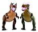 Mozlly Value Pack Set of 2 T-Rex (Green & Brown) Remote Control Dinosaur -Electronic Toy Walking Roaring Robot Dino Lights Up w/ Sound Discovery Learning Action Figure Size: 18.5 x 8 x 5.5 inches